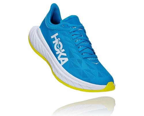 Hoka One One Herre Carbon X 2 Road Løpesko Diva Blå/Citrus Norge-09STM